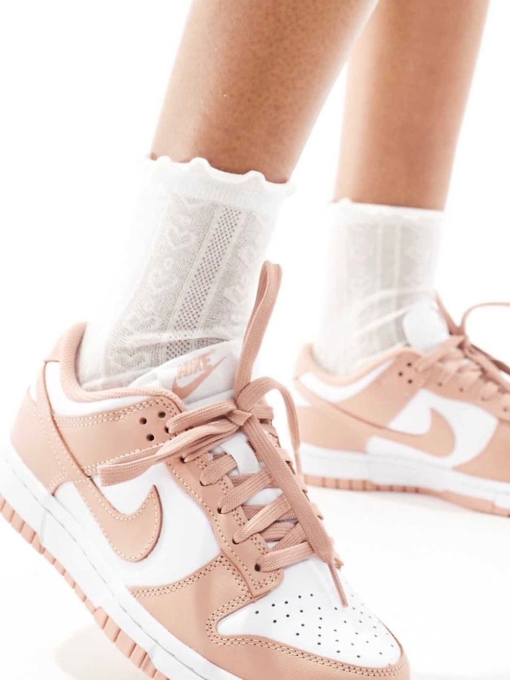 Nike Dunk Low Sneakers in ROSE PINK!